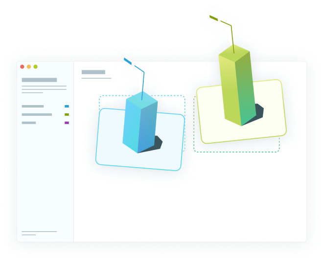 White-label embedded analytics dashboard in a customer application